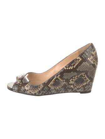 Christian Louboutin Snakeskin Animal Print Pumps