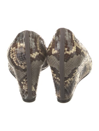 Christian Louboutin Snakeskin Animal Print Pumps