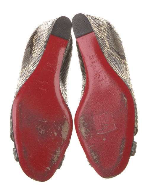 Christian Louboutin Snakeskin Animal Print Pumps