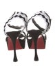 Christian Louboutin Suede Colorblock Pattern Sandals