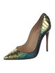 Christian Louboutin Leather Animal Print Pumps