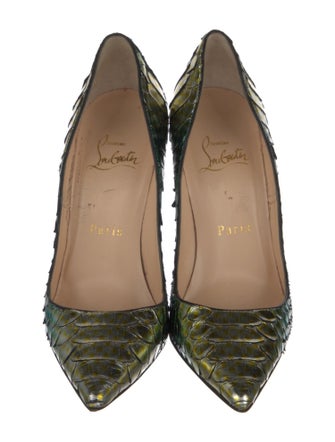 Christian Louboutin Leather Animal Print Pumps