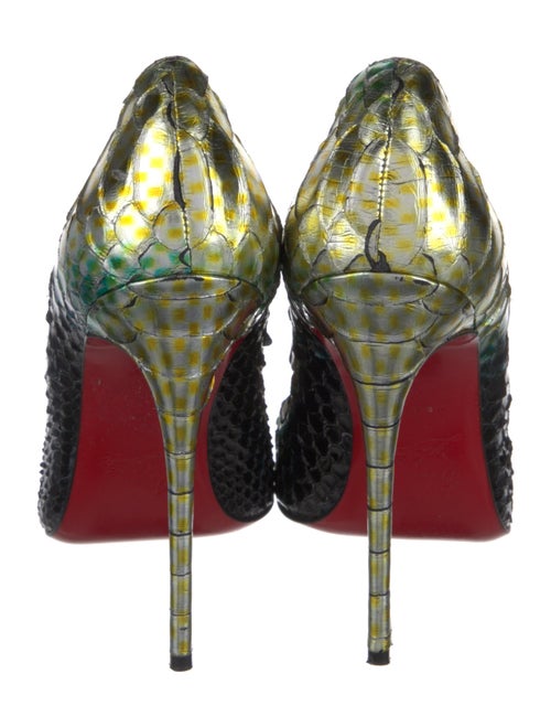 Christian Louboutin Leather Animal Print Pumps