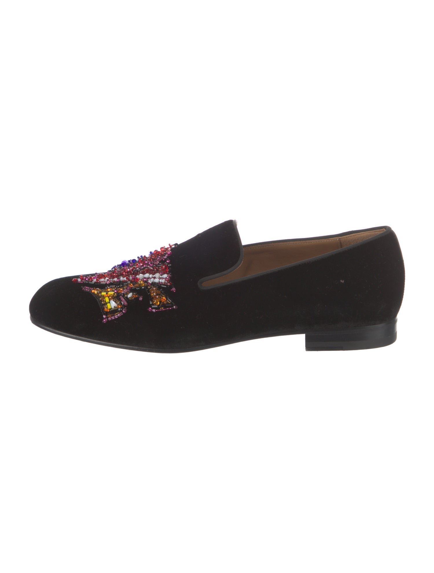 Christian Louboutin Love Velvet Loafers