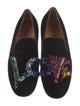 Christian Louboutin Love Velvet Loafers