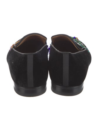 Christian Louboutin Love Velvet Loafers