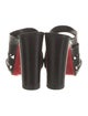 Christian Louboutin Spike Accents Leather Slides