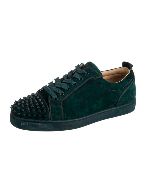 Christian Louboutin Spike Accents Suede Sneakers