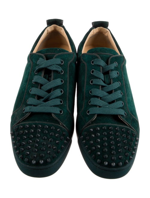 Christian Louboutin Spike Accents Suede Sneakers