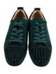 Christian Louboutin Spike Accents Suede Sneakers