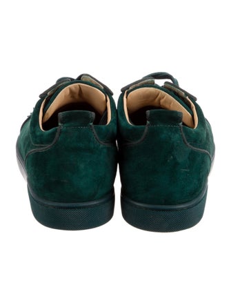 Christian Louboutin Spike Accents Suede Sneakers