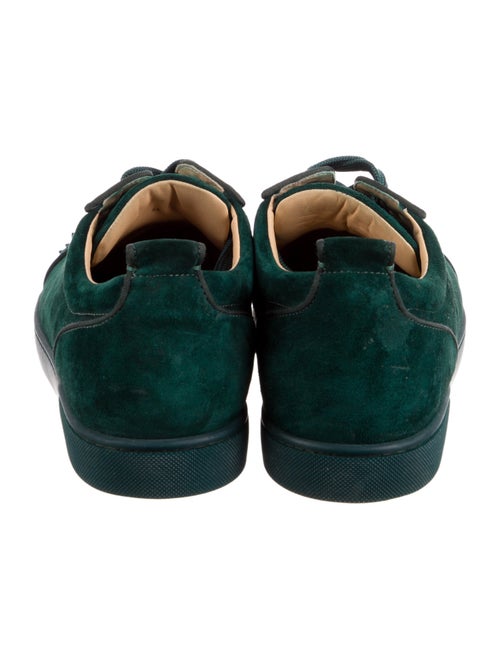 Christian Louboutin Spike Accents Suede Sneakers