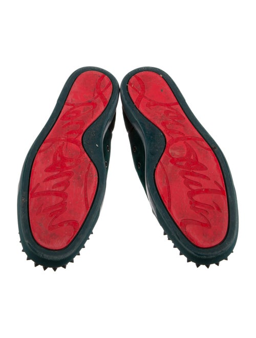 Christian Louboutin Spike Accents Suede Sneakers