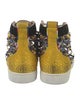 Christian Louboutin Spike Accents Suede Sneakers