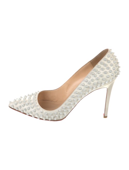 Christian Louboutin Spike Accents Leather Pumps