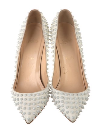 Christian Louboutin Spike Accents Leather Pumps