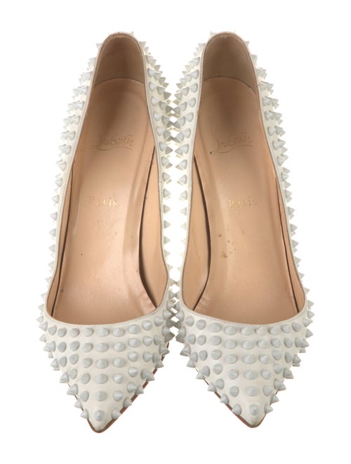 Christian Louboutin Spike Accents Leather Pumps