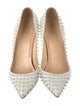 Christian Louboutin Spike Accents Leather Pumps