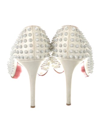 Christian Louboutin Spike Accents Leather Pumps