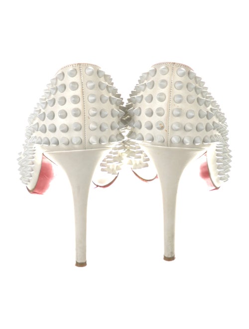 Christian Louboutin Spike Accents Leather Pumps