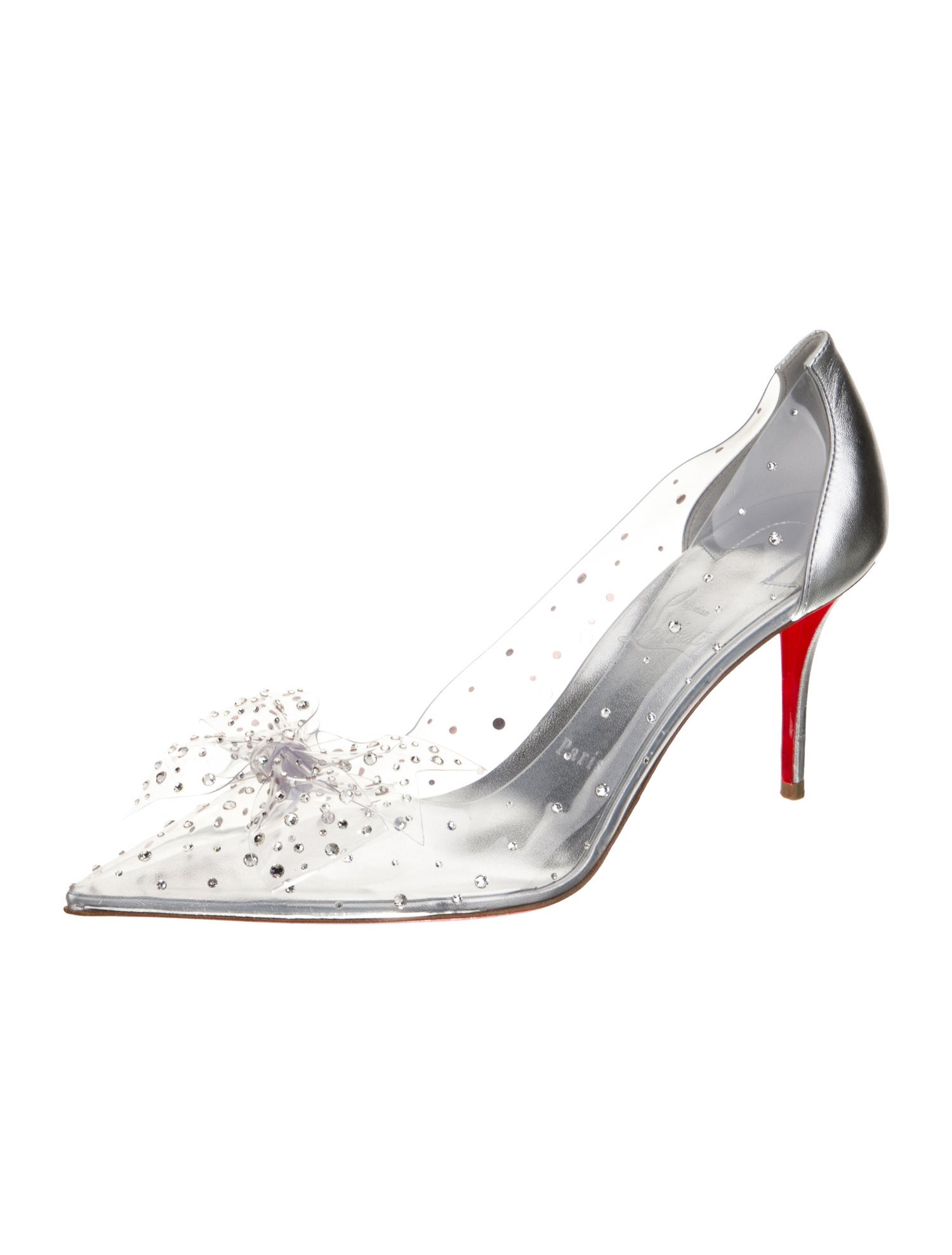Christian Louboutin PVC Bow Accents Pumps