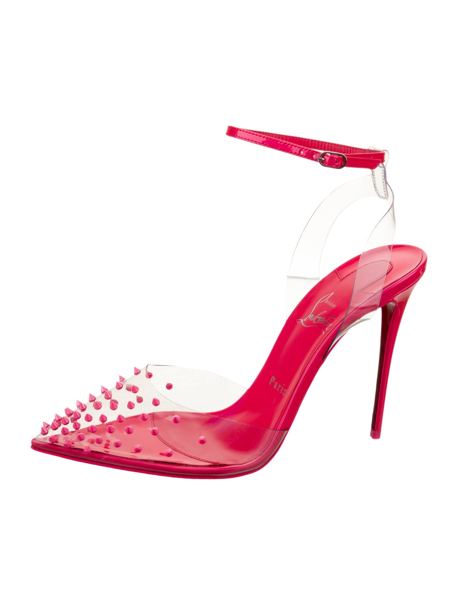 Christian Louboutin PVC Colorblock Pattern Pumps