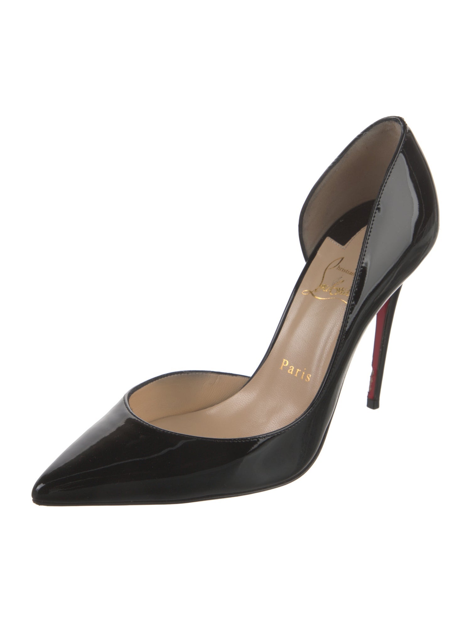 Christian Louboutin Patent Leather D'Orsay Pumps