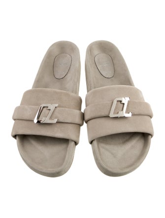 Christian Louboutin Suede Slides
