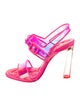 Christian Louboutin PVC Slingback Sandals