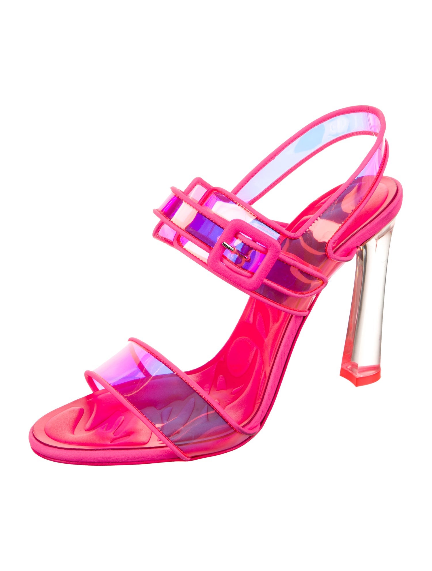 Christian Louboutin PVC Slingback Sandals