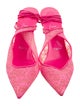 Christian Louboutin Lace Lace Pattern Slingback Pumps