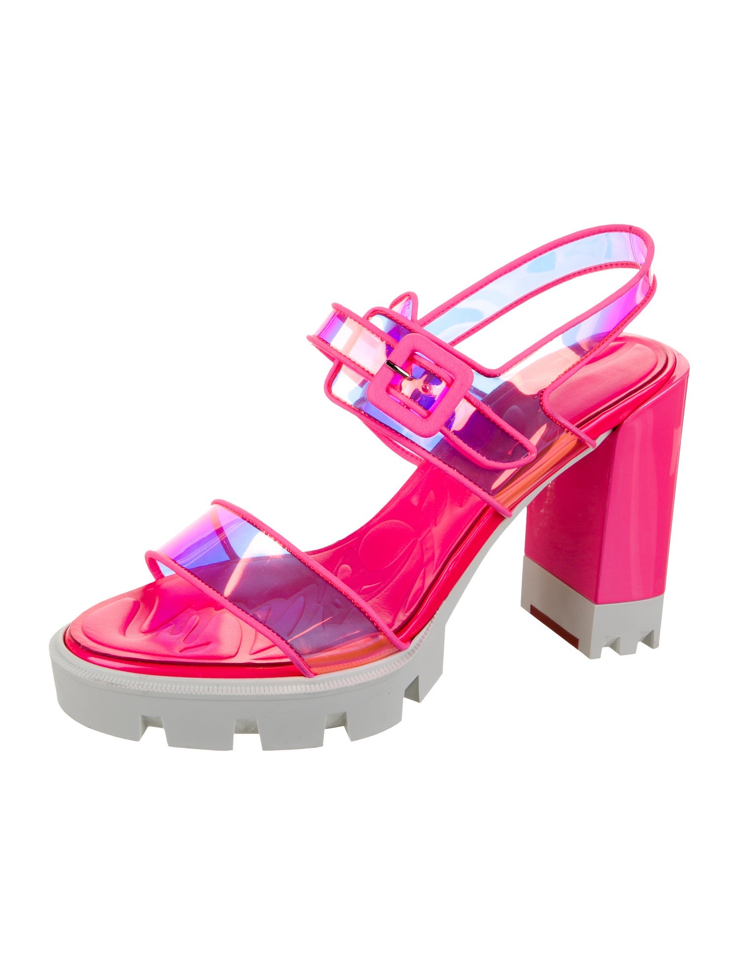 Christian Louboutin PVC Slingback Sandals