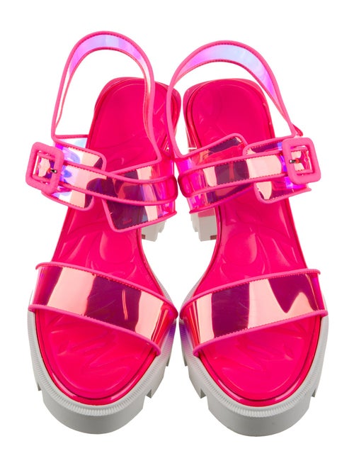 Christian Louboutin PVC Slingback Sandals