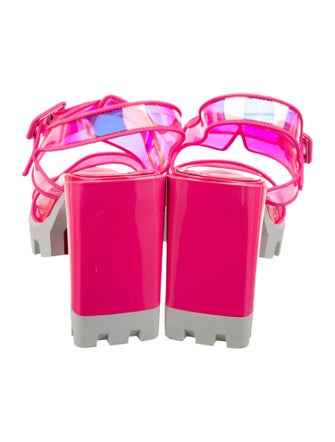 Christian Louboutin PVC Slingback Sandals