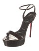 Christian Louboutin Queen Alta 150 Leather Sandals