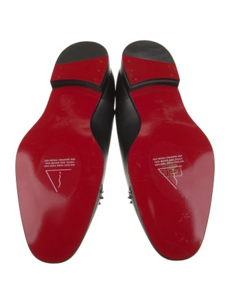 Christian Louboutin Leather Studded Accents Oxfords