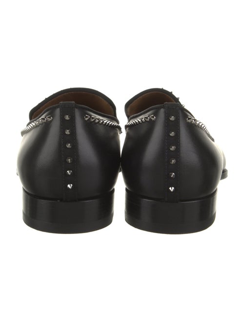 Christian Louboutin Leather Studded Accents Loafers