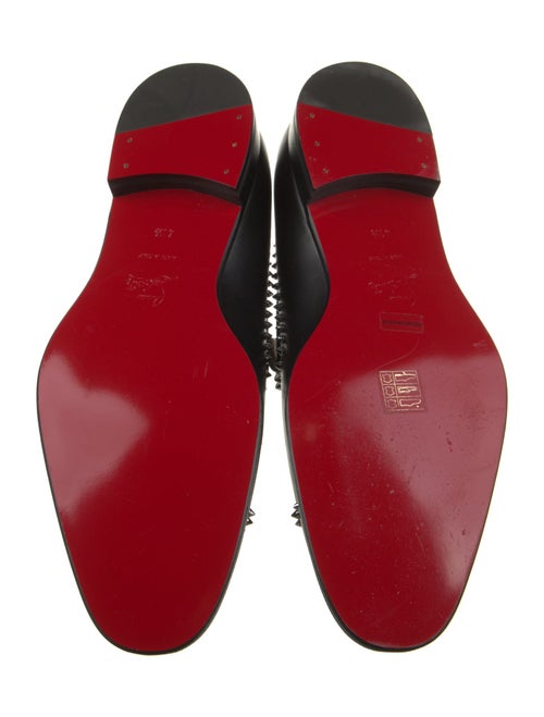 Christian Louboutin Leather Studded Accents Loafers