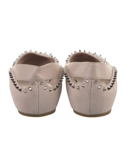 Christian Louboutin Suede Studded Accents Ballet Flats