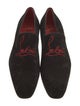 Christian Louboutin Suede Patterned Loafers