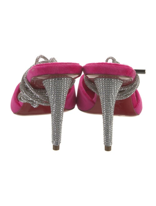 Christian Louboutin Velvet Colorblock Pattern Slingback Pumps