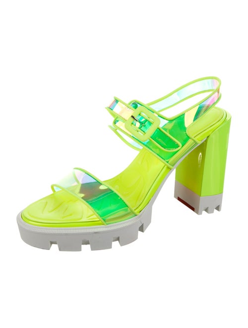 Christian Louboutin PVC Slingback Sandals