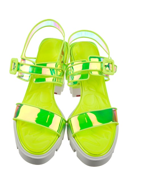 Christian Louboutin PVC Slingback Sandals
