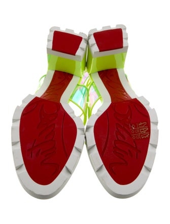 Christian Louboutin PVC Slingback Sandals