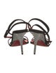 Christian Louboutin Suede Crystal Embellishments Sandals