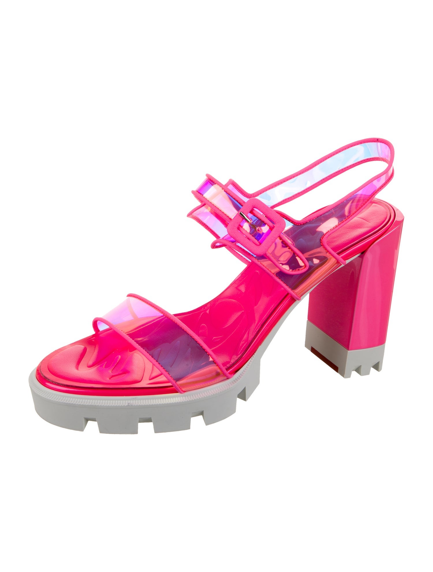 Christian Louboutin PVC Slingback Sandals