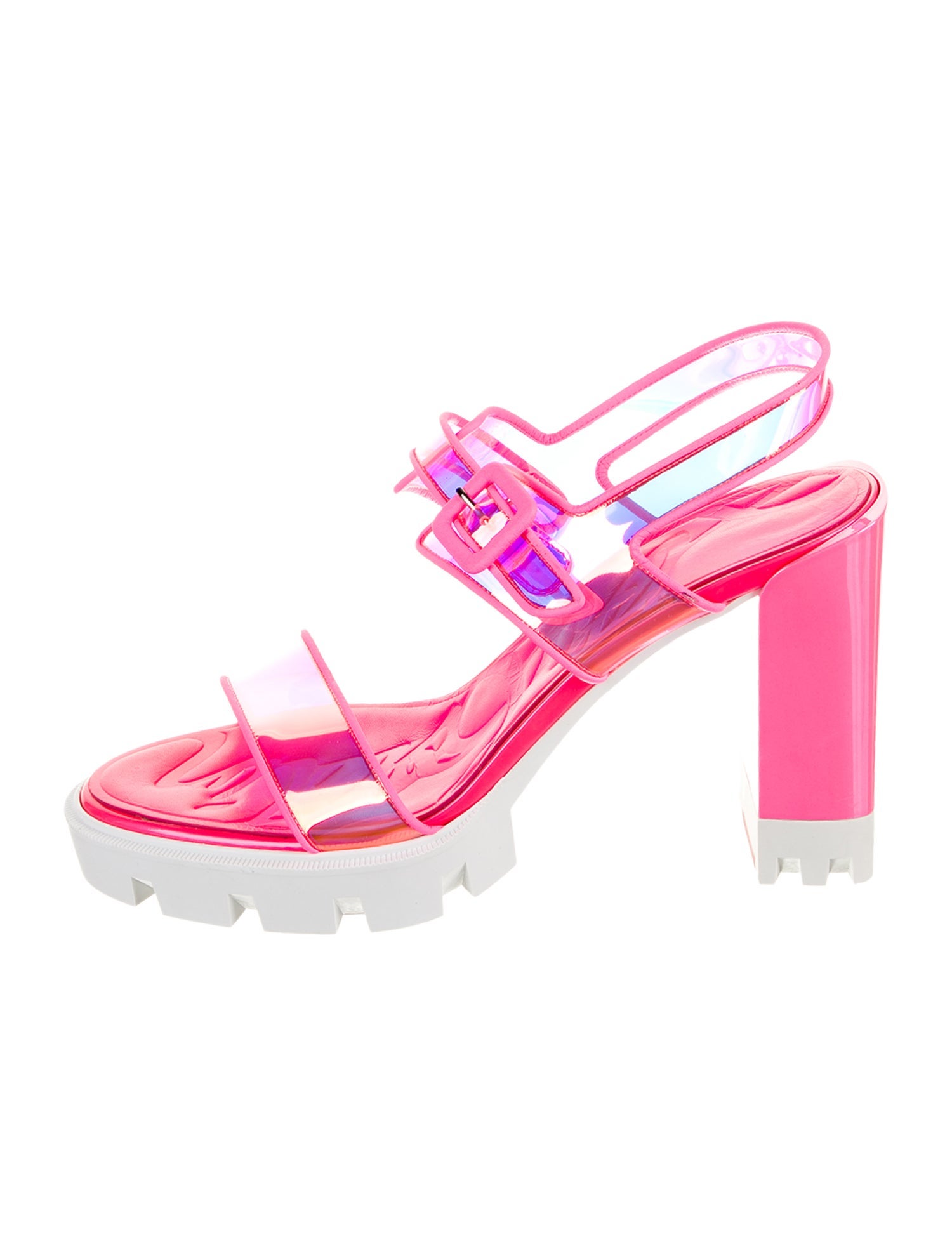 Christian Louboutin PVC Slingback Sandals