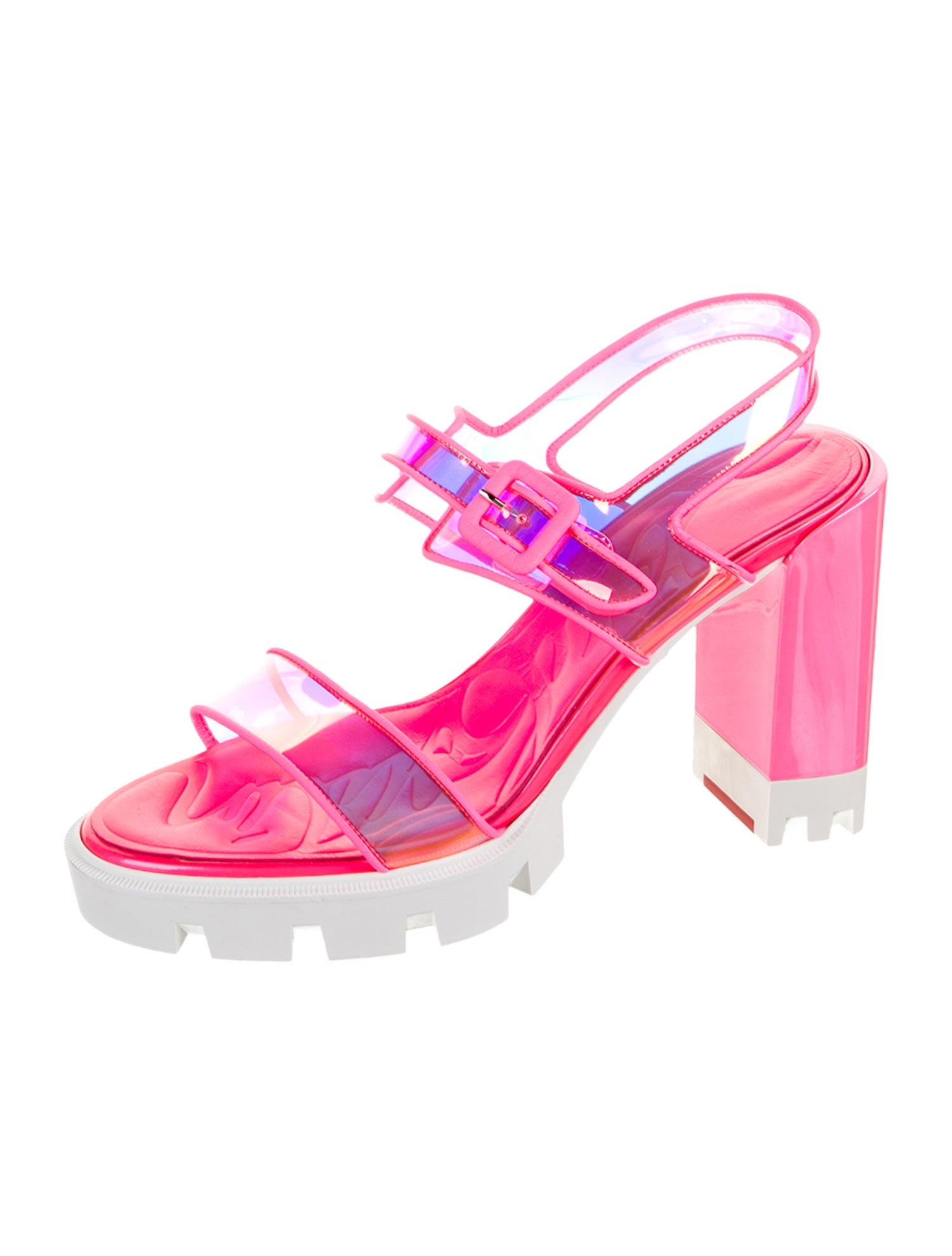 Christian Louboutin PVC Slingback Sandals