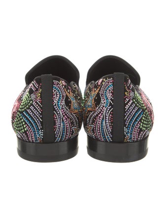 Christian Louboutin Suede Patterned Loafers