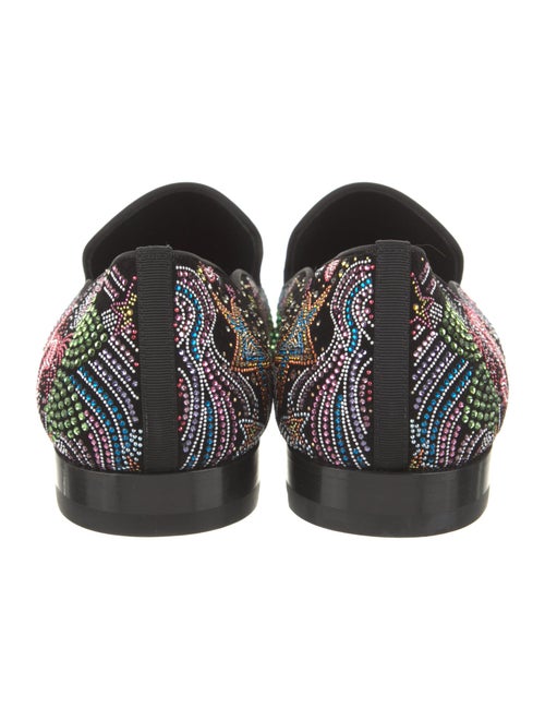 Christian Louboutin Suede Patterned Loafers